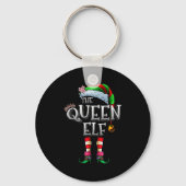 The Queen Elf Shirt Matching Family Christmas Elf Sleutelhanger (Voorkant)