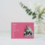 The Queen en The Hookah Visitekaartje (Staand voorkant)