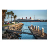 The Queen Mary Long Beach California Foto Afdruk (Voorkant)