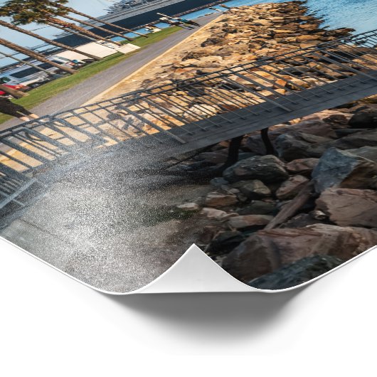 The Queen Mary Long Beach California Foto Afdruk (Hoek)