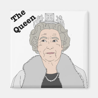 The Queen of England Elizabeth II English royalty Magneet