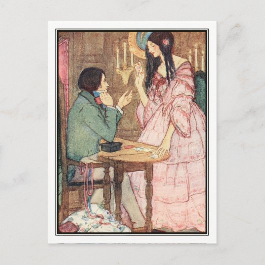 The Queen of Hearts by Florence Harrison Briefkaart (Voorkant)