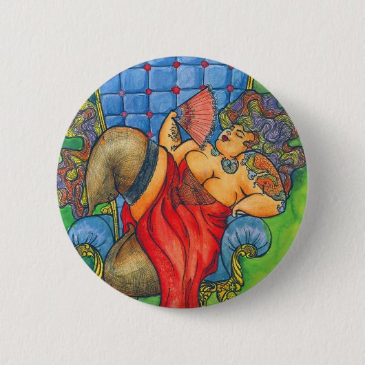 The Queen Ronde Button 5,7 Cm (Voorkant)