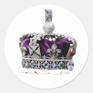 The Queen's Crown Ronde Sticker