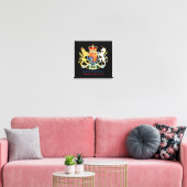 The Queen's Diamond Jubilee Crest Canvas Afdruk (Insitu(LivingRoom))