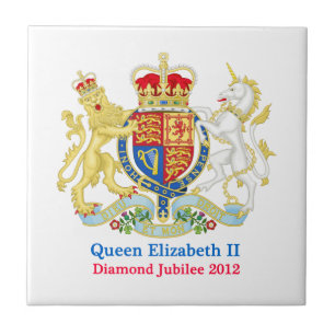 The Queen's Diamond Jubilee Crest Tegeltje