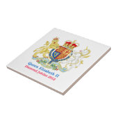 The Queen's Diamond Jubilee Crest Tegeltje (Zijkant)