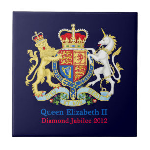 The Queen's Diamond Jubilee Crest Tegeltje