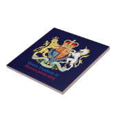 The Queen's Diamond Jubilee Crest Tegeltje (Zijkant)