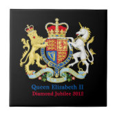 The Queen's Diamond Jubilee Crest Tegeltje (Voorkant)