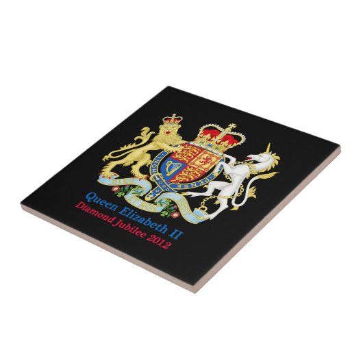 The Queen's Diamond Jubilee Crest Tegeltje (Zijkant)