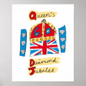 The Queen's Diamond Jubilee Emblem Poster (Voorkant)