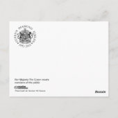 The Queen's Diamond Jubilee Postcard Briefkaart (Achterkant)