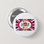The Queen's Diamond Jubilee Ronde Button 5,7 Cm (Voorkant /achterkant)