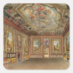 The Queen's Drawing Room, Windsor Castle uit 'Ro Vierkante Sticker