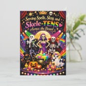 🎃🌈 The Queer Halloween Cabaret kaart (Staand voorkant)