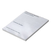 The "Quick Notes" Appointment & Questions Notitieblok (Linkerzijde)