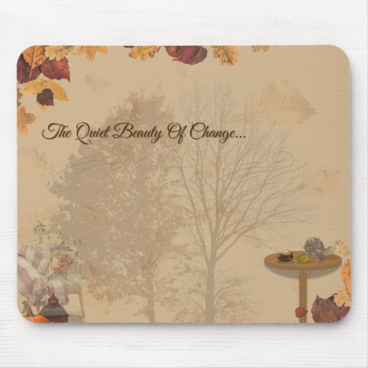 The Quiet Beauty Of Change _ Autumn Mousepad  Muismat (Voorkant)