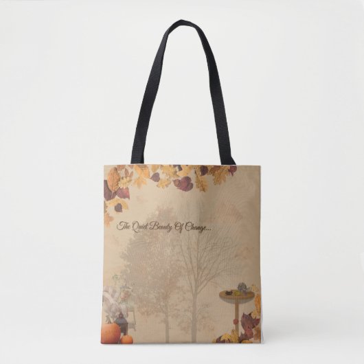 The Quiet Beauty Of Change - Autumn Tote Bag (Voorkant)