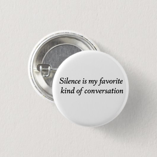 The Quiet Conversation Ronde Button 3,2 Cm (Voorkant /achterkant)