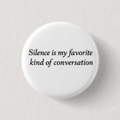 The Quiet Conversation Ronde Button 3,2 Cm (Voorkant)