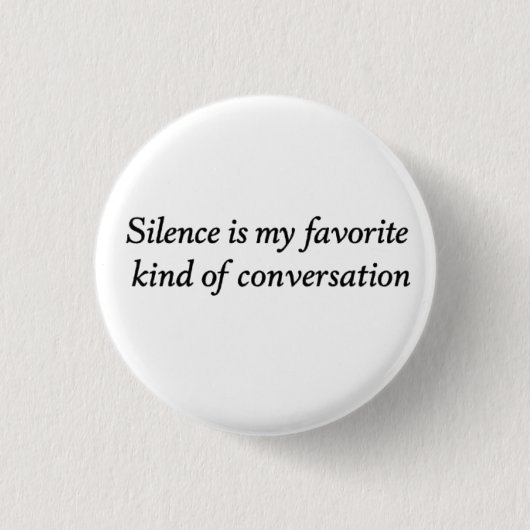 The Quiet Conversation Ronde Button 3,2 Cm (Voorkant)