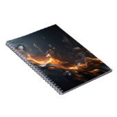 The Quiet Flame – Smoldering Gold & Black  Notitieboek (Rechterzijde)