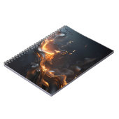 The Quiet Flame – Smoldering Gold & Black  Notitieboek (Linkerzijde)