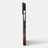 The Quiet Flame – Smoldering Gold & Black Phone Ca iPhone Hoesje (Linkerkant)