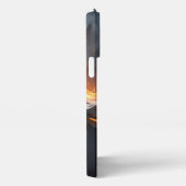 The Quiet Flame – Smoldering Gold & Black Phone Ca iPhone Hoesje (Rechterkant)