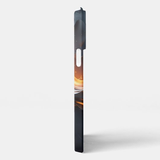 The Quiet Flame – Smoldering Gold & Black Phone Ca iPhone Hoesje (Rechterkant)