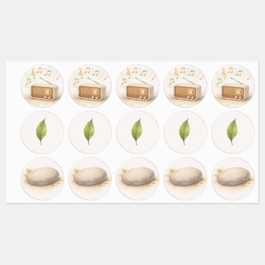 The Quiet Grove Gronding Tools Set Twee Labels (Vel)