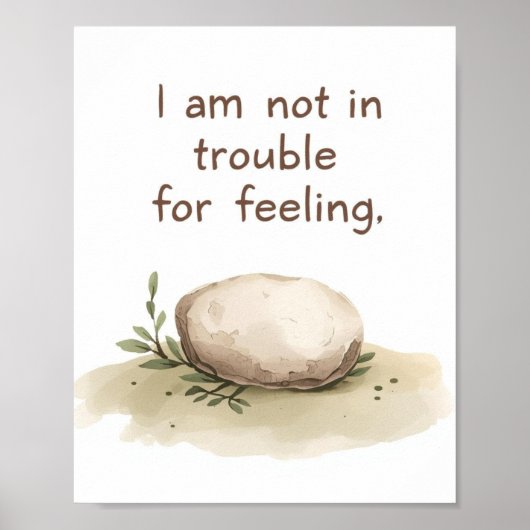 The Quiet Grove “I Am Not in Trouble for Feeling”  Poster (Voorkant)