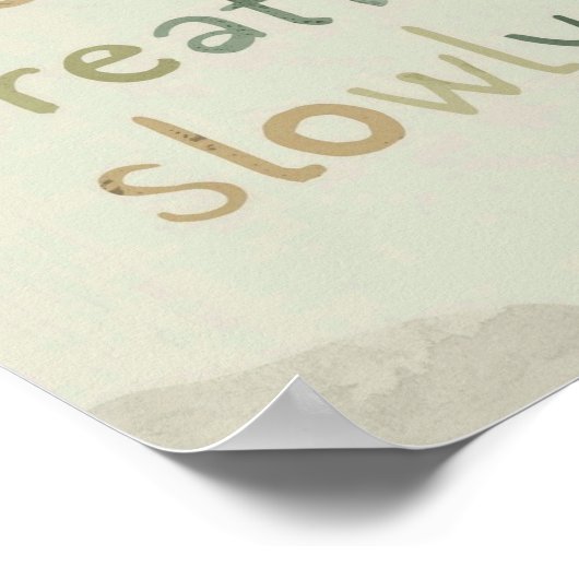 The Quiet Grove “I Can Breathe Slowly” Affirmation Poster (Hoek)