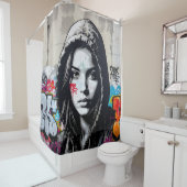 The Quiet Observer - Douchegordijn (In situ)