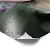 The Quiet Observer Expressive Feminine Portrait Foto Afdruk (Hoek)