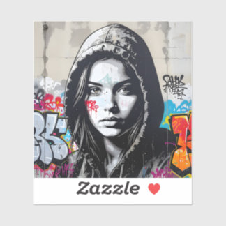 The Quiet Observer - Vierkante Vinyl Sticker