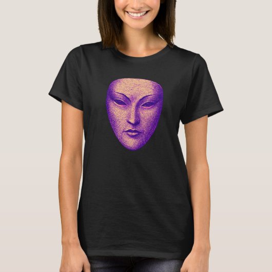 The Quiet Self Abstract Human Mask | Identity T-shirt (Voorkant)
