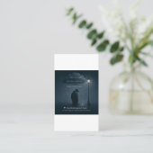 The Quiet Spiral – Realistic Overthinking Tee Visitekaartje (Staand voorkant)