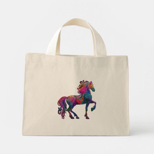 The Quilted Horse Mini Tote Bag (Achterkant)