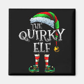 The Quirky Elf Shirt Matching Family Quirky Christ Magneet (Voorkant)