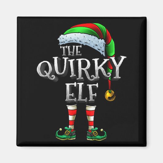 The Quirky Elf Shirt Matching Family Quirky Christ Magneet (Voorkant)