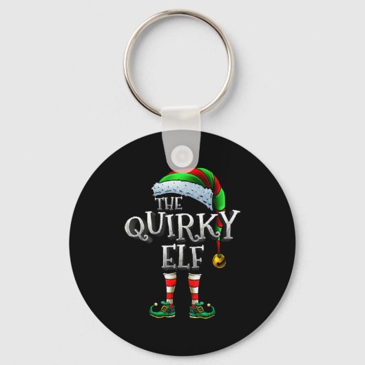 The Quirky Elf Shirt Matching Family Quirky Christ Sleutelhanger (Voorkant)