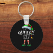 The Quirky Elf Shirt Matching Family Quirky Christ Sleutelhanger (Voorkant)