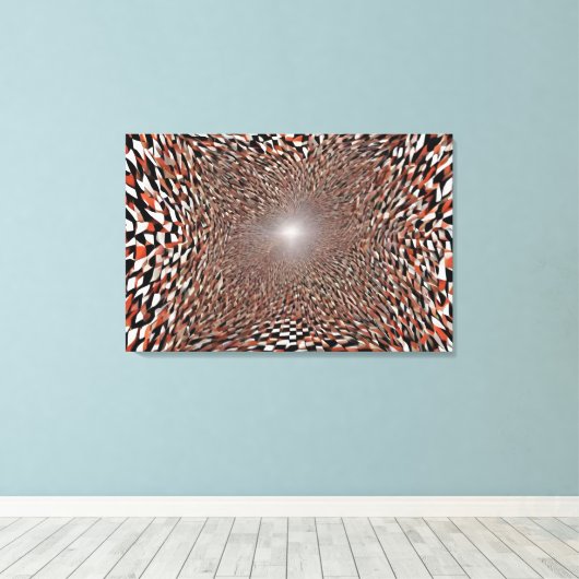 The rabbit hole canvas afdruk (Insitu (Houten vloer))