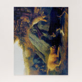 The Rabbit Hunters Thomas Hewes Hinckley 1850 Legpuzzel (Verticaal)