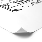 The Rabbit | Mystical Moon Tarot Card Illustration Poster (Hoek)