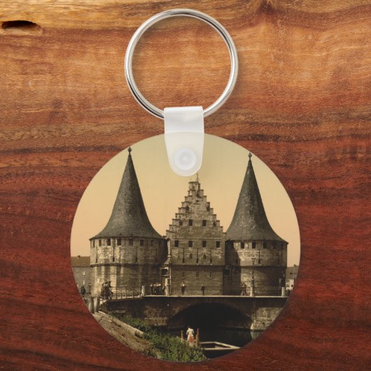 The Rabot Gate, Gent, België Sleutelhanger (Voorkant)