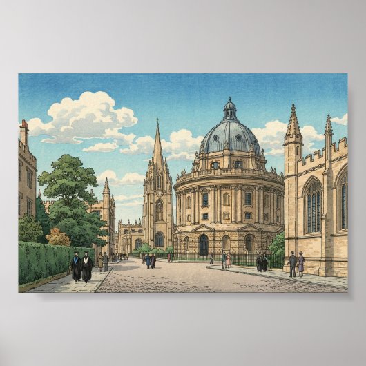 The Radcliffe Camera in Oxford University Poster (Voorkant)