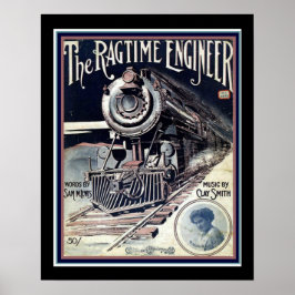 "The Ragtime Engineer" — Hoesje voor muziek 16 x 2 Poster